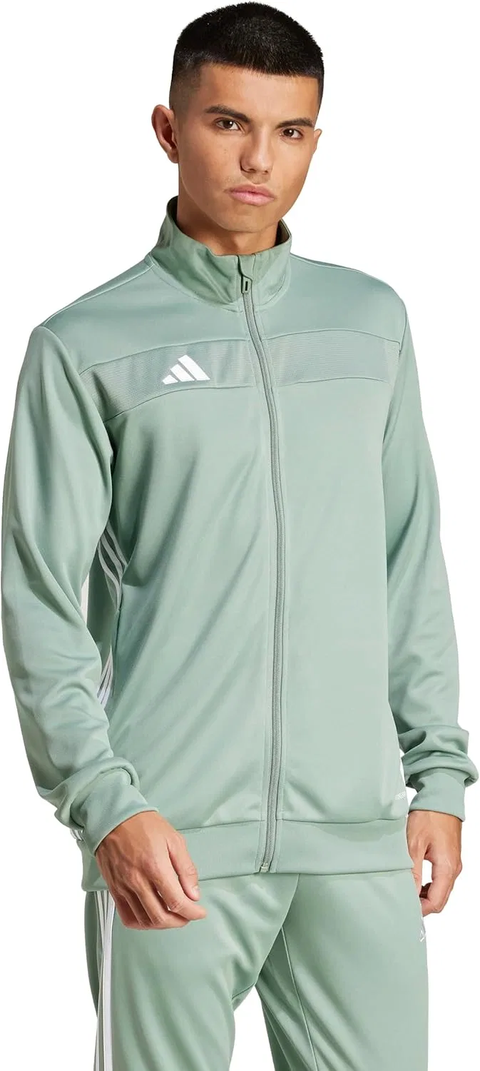 Тренировочная куртка adidas Tiro 25 Essentials, Silver Green/White — фото 4