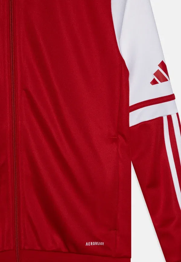 Толстовка на молнии Adidas Performance, цвет командно-красный/белый — фото 3