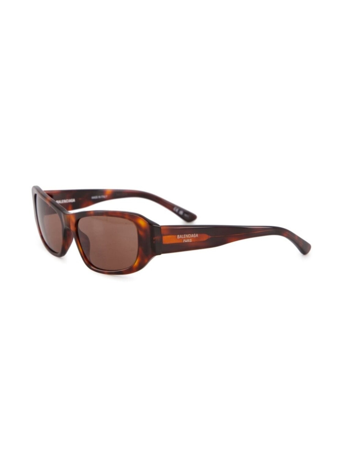 Balenciaga Eyewear солнцезащитные очки Tuesday в прямоугольной оправе, коричневый — фото 3