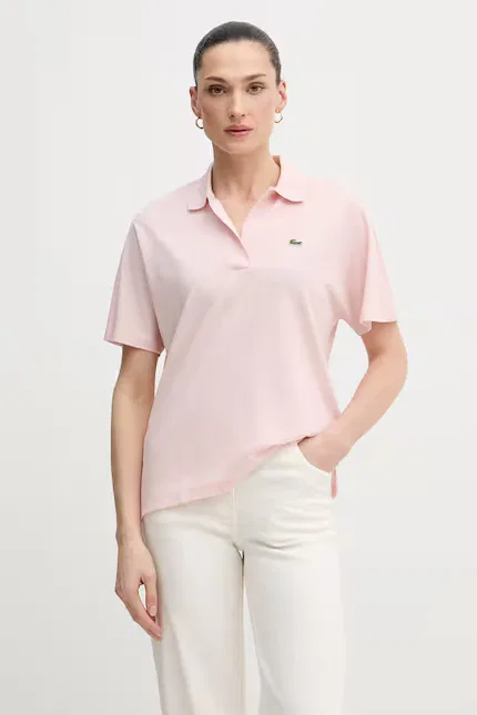 Поло из лиоцелла Lacoste, розовый