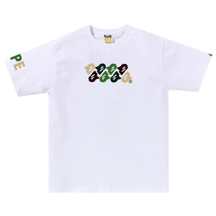 

Футболка BAPE ABC Camo 'White/Green', белый