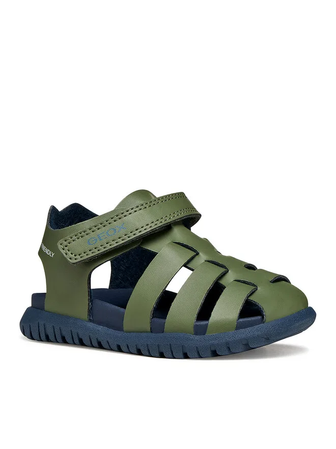 Geox Сандалии B Sandal Fusbetto Bo B556AA 000BC CF3F4 зеленые — фото 2