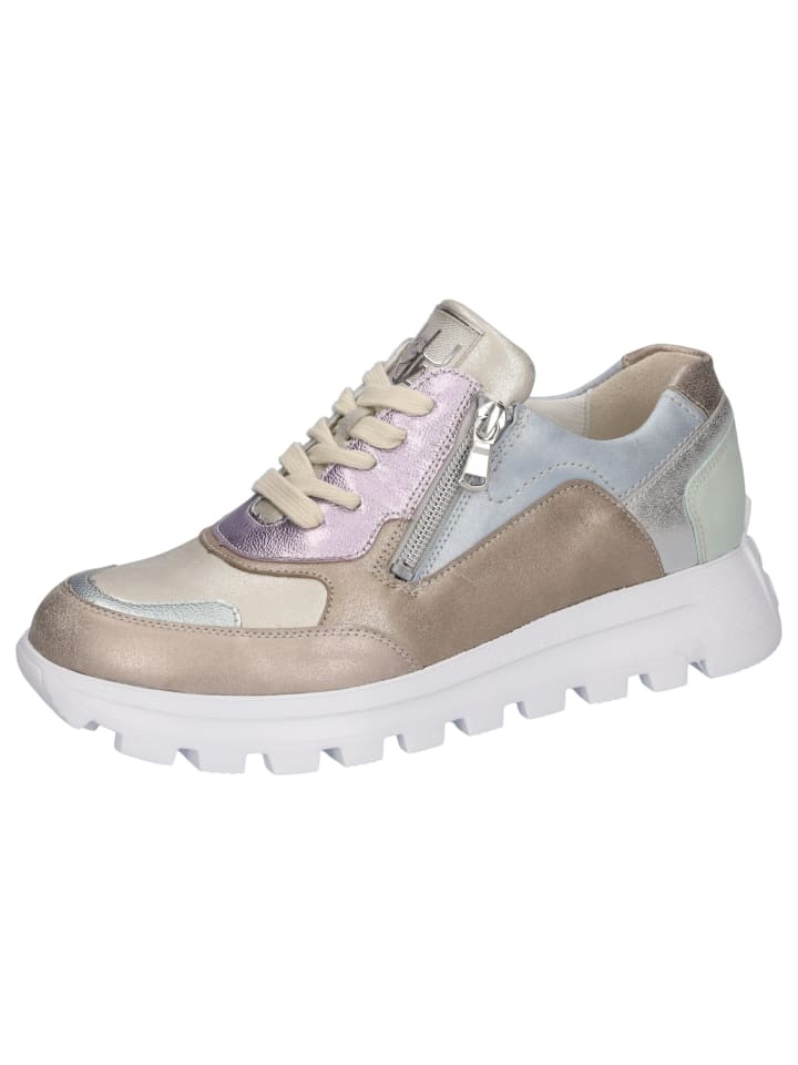 Кроссовки на шнуровке WALDLÄUFER, цвет sneaker goldfarben