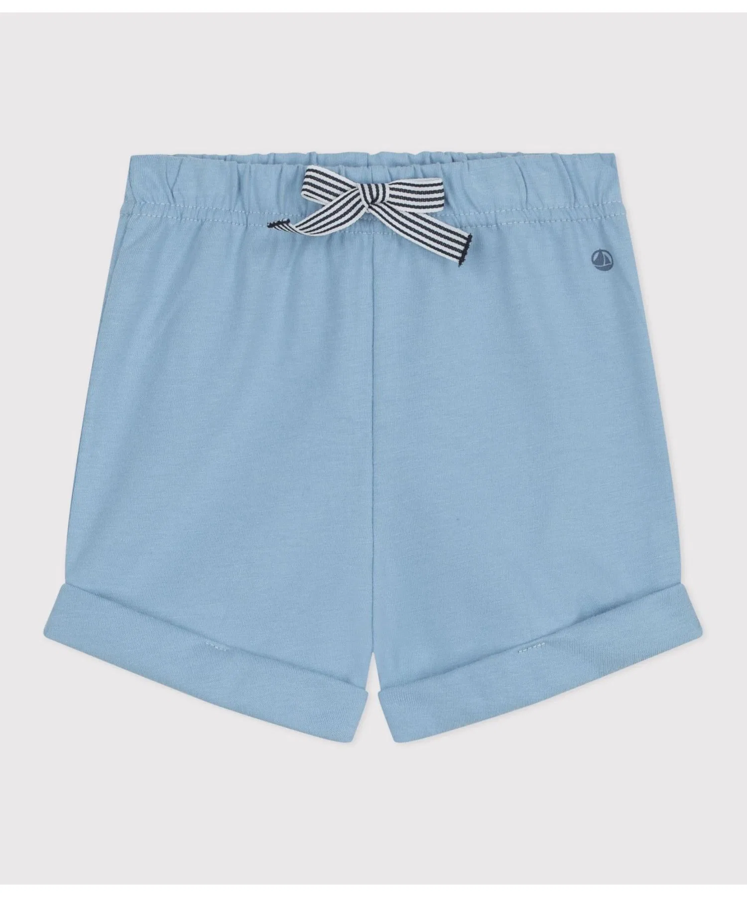 Детские хлопковые шорты PETIT BATEAU голубые