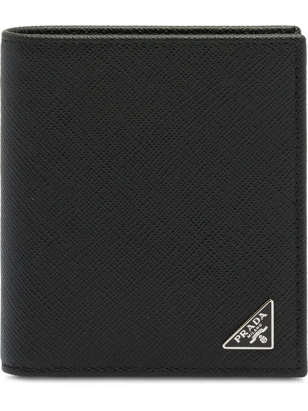 

Кошелек из кожи Saffiano Prada, черный