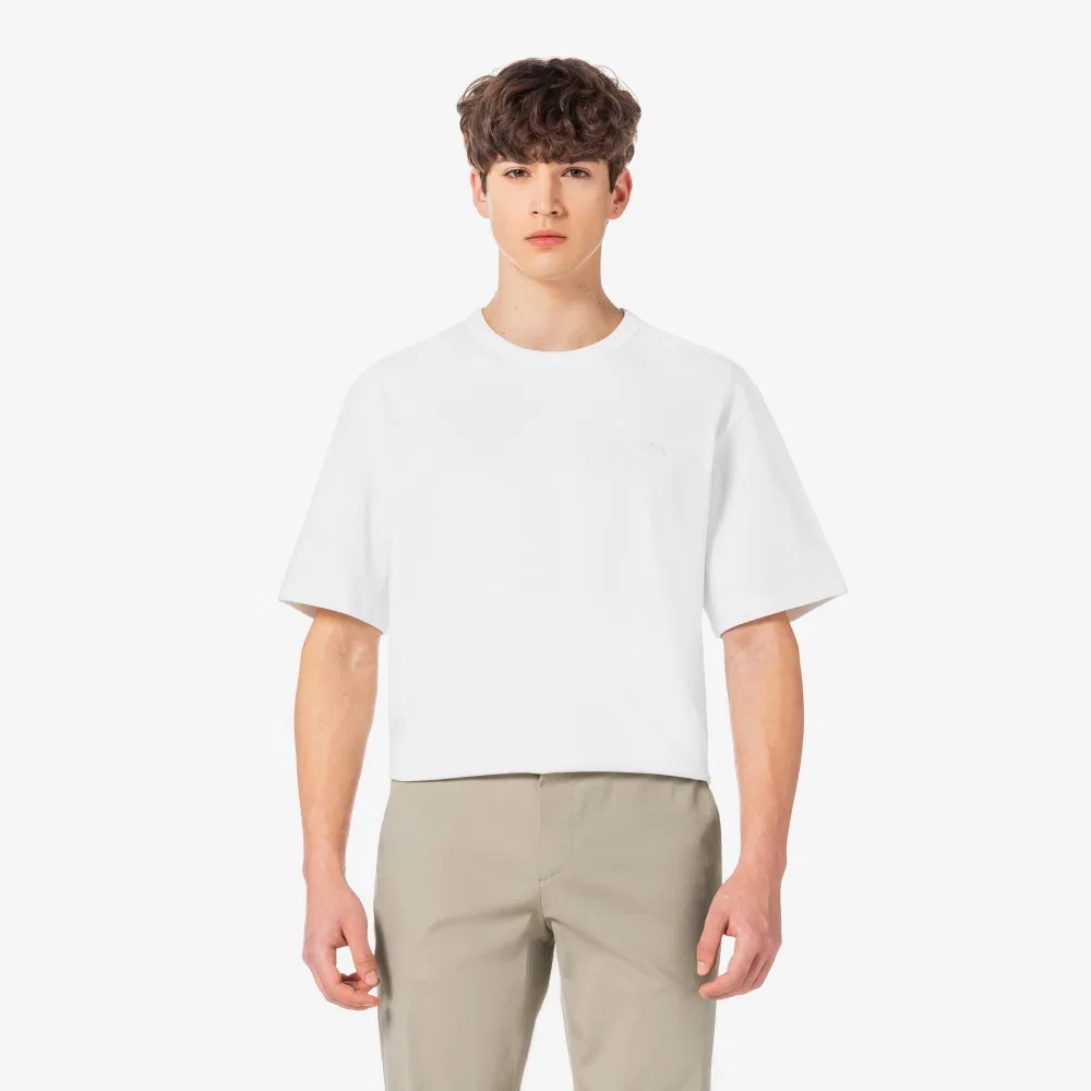 Футболка мужская Lacoste белый из плотного джерси