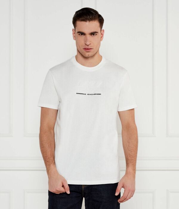

Футболка мужская Armani Exchange с надписью, белый