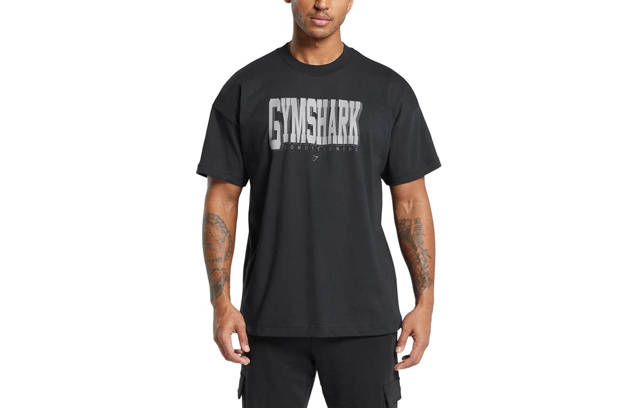 

Футболка мужская черная GYMSHARK