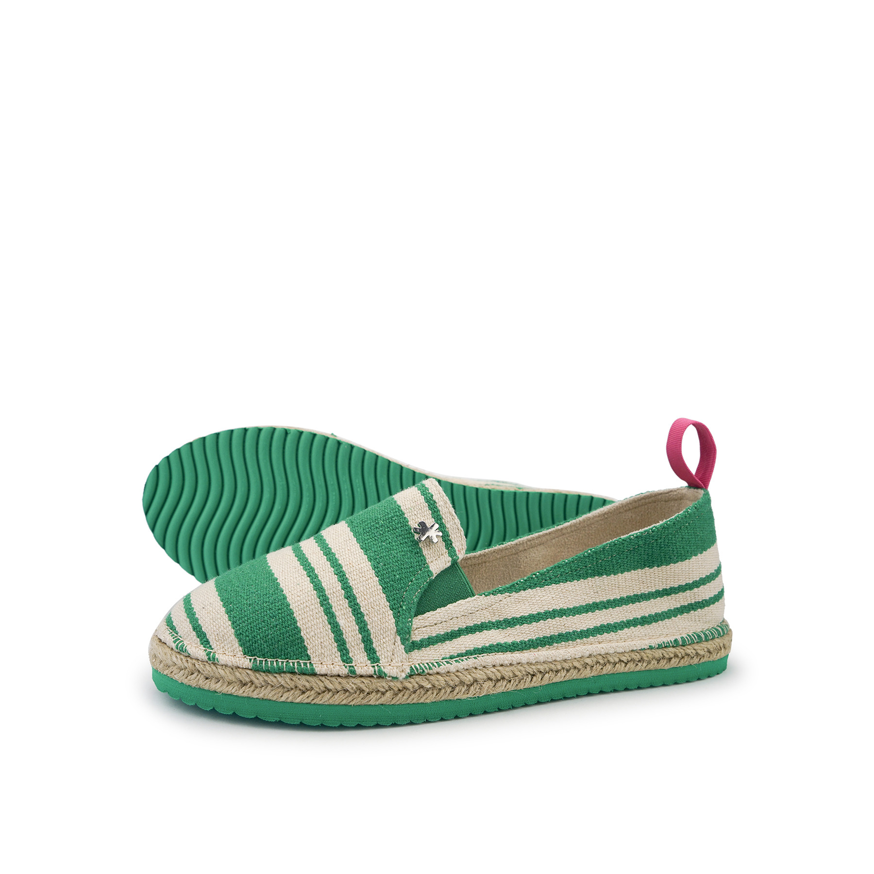 

Эспадрильи Flip Flop espadrille*striped, цвет Smaragdgrün