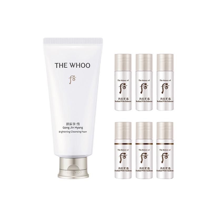 

Набор для ухода за кожей pearl bright clean увлажняющий отшелушивающий 5мл*3+5мл*3+180мл The History Of Whoo