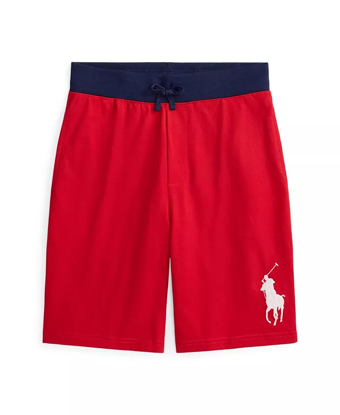 

Шорты из хлопкового джерси Big Pony для мальчиков старшего возраста Polo Ralph Lauren, красный