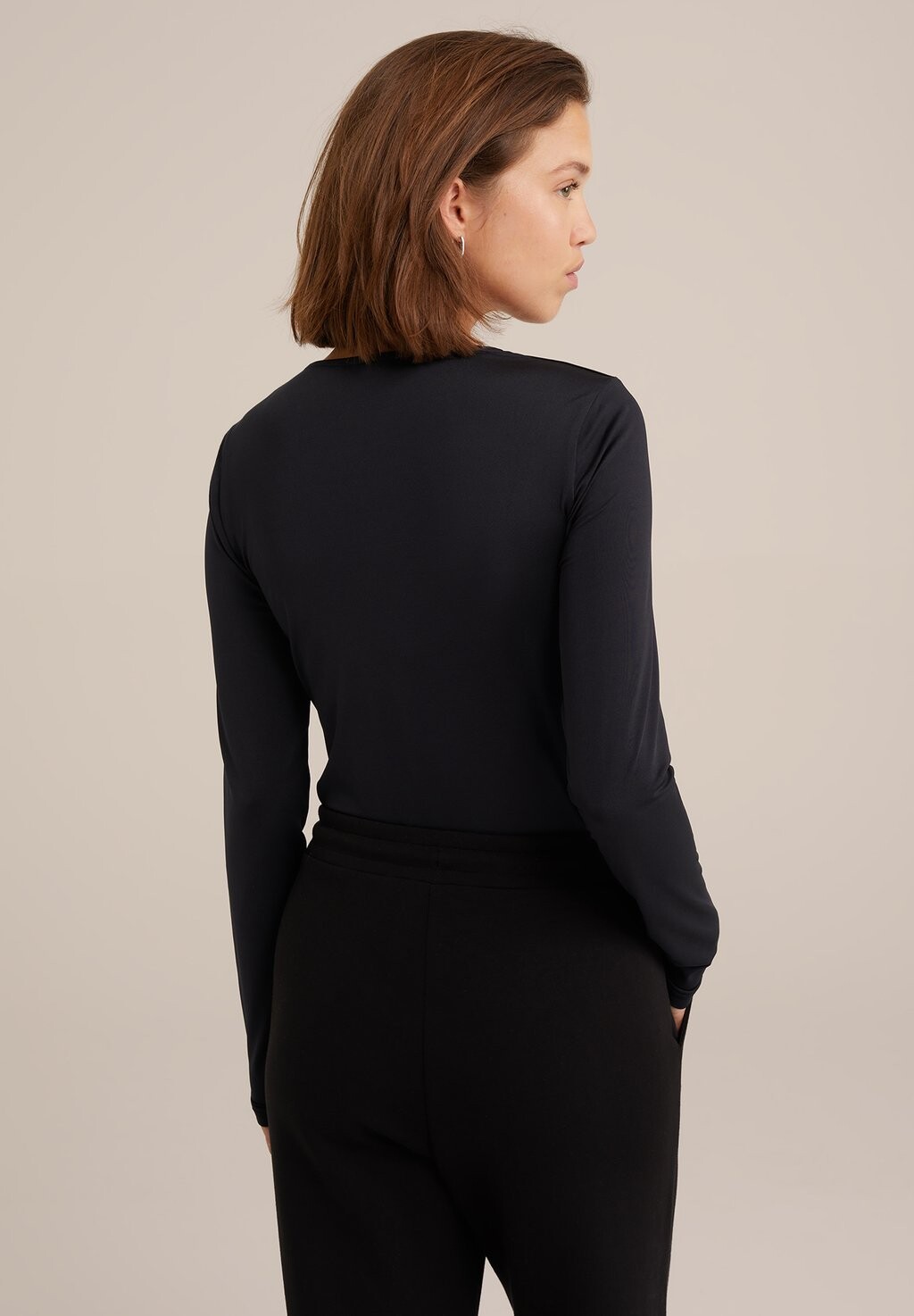 

Топ с длинными рукавами WE Fashion, черный