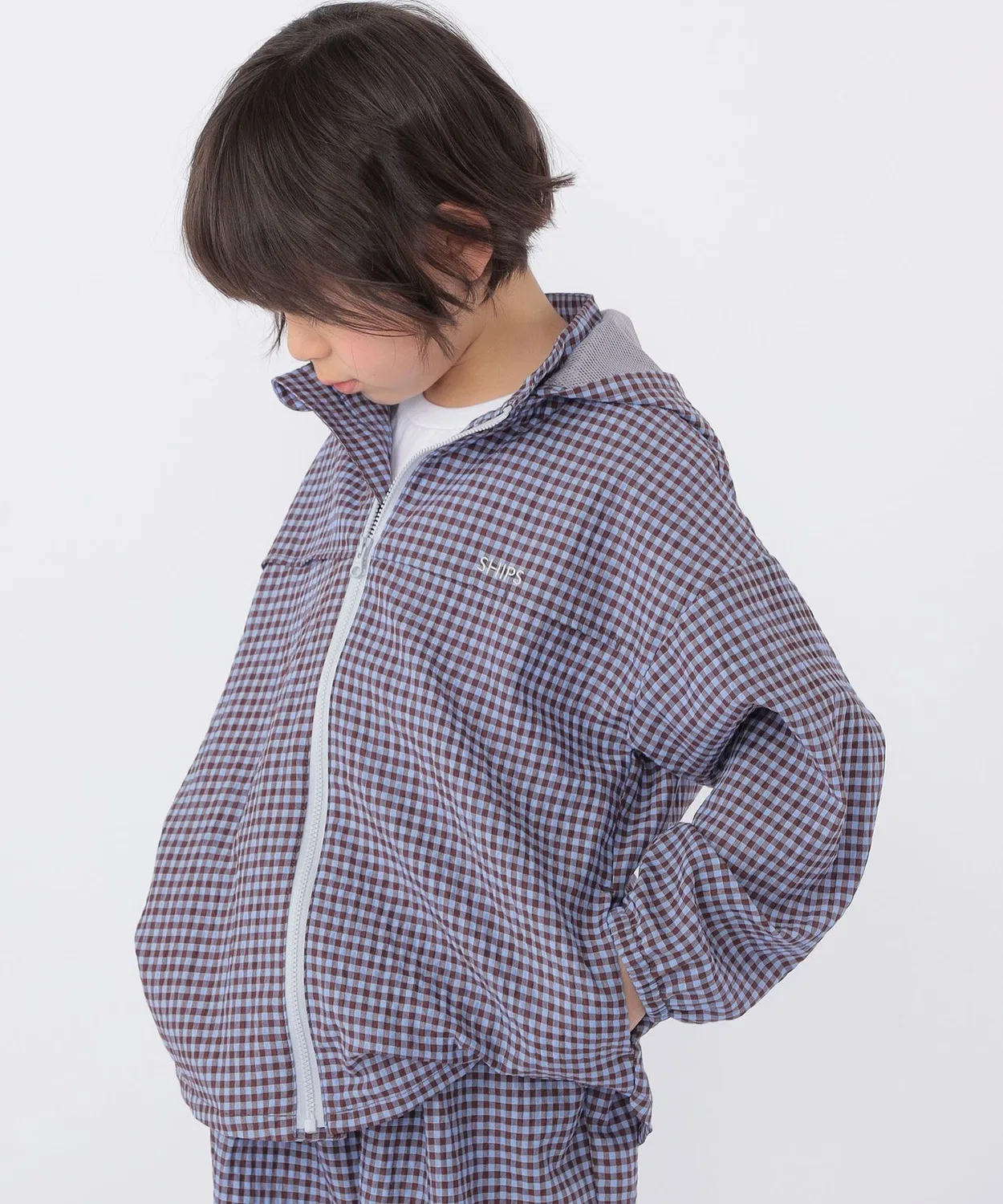 Детская куртка-худи SHIPS KIDS, UV-защита, быстросохнущая, синяя — фото 3