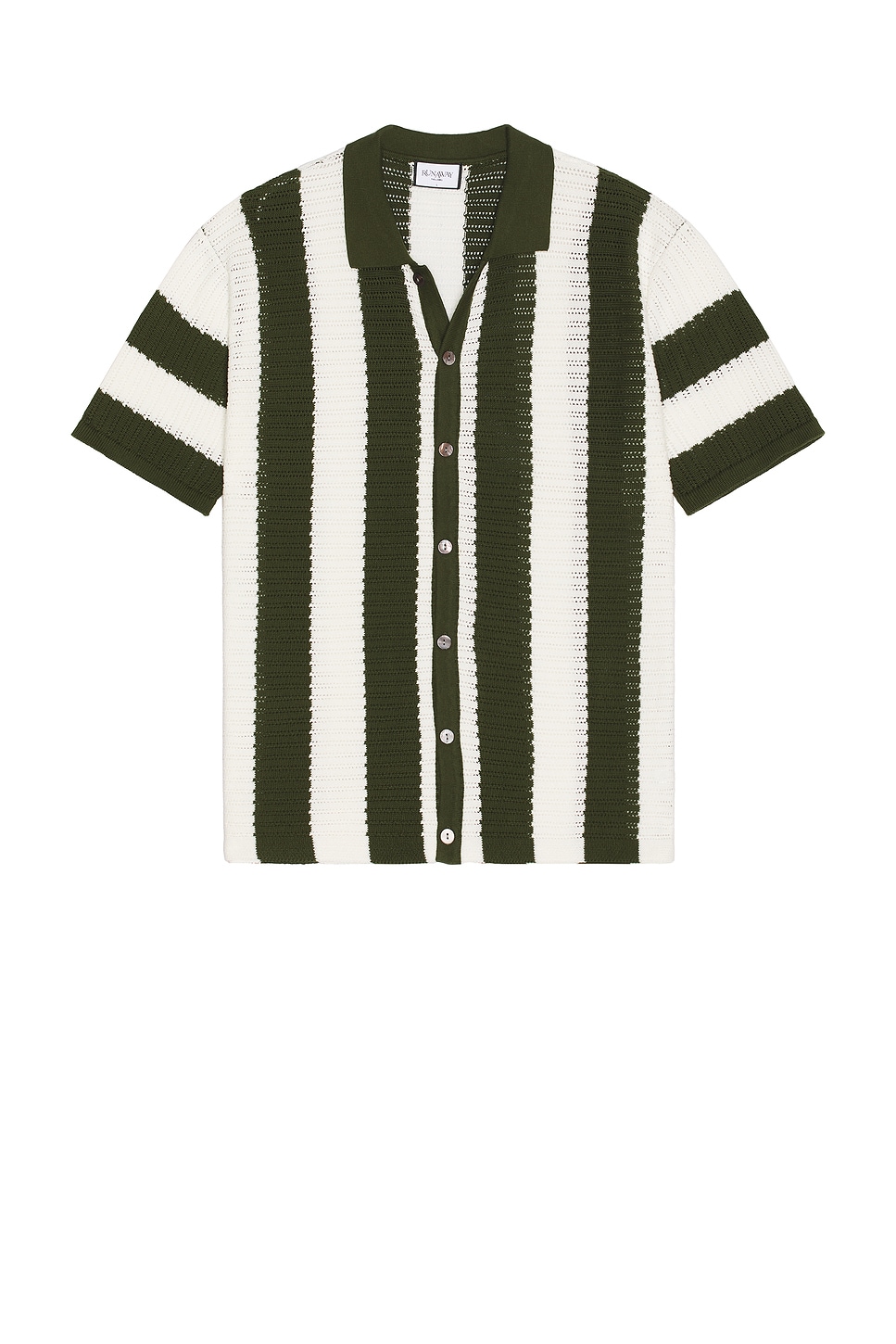 

Рубашка Presley от Runaway The Label, khaki & white