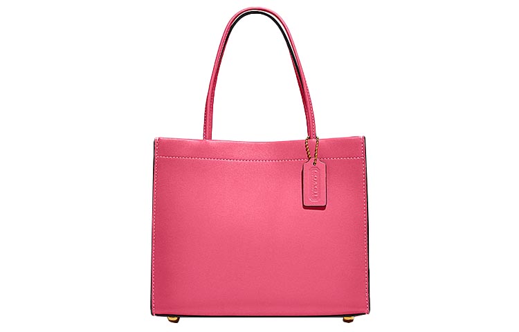 

COACH Кожаная сумка тоут Шоппер Кроссбоди малая женская розовая