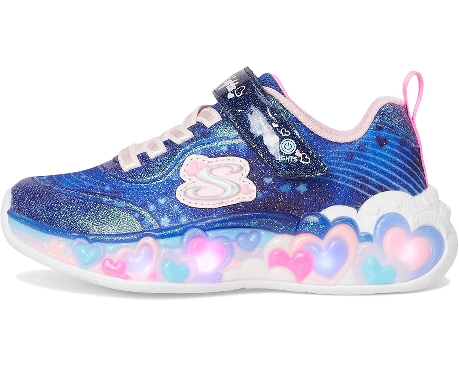 Кроссовки SKECHERS KIDS Eternal Heart Lights 302696L, цвет Navy/Multi — фото 4
