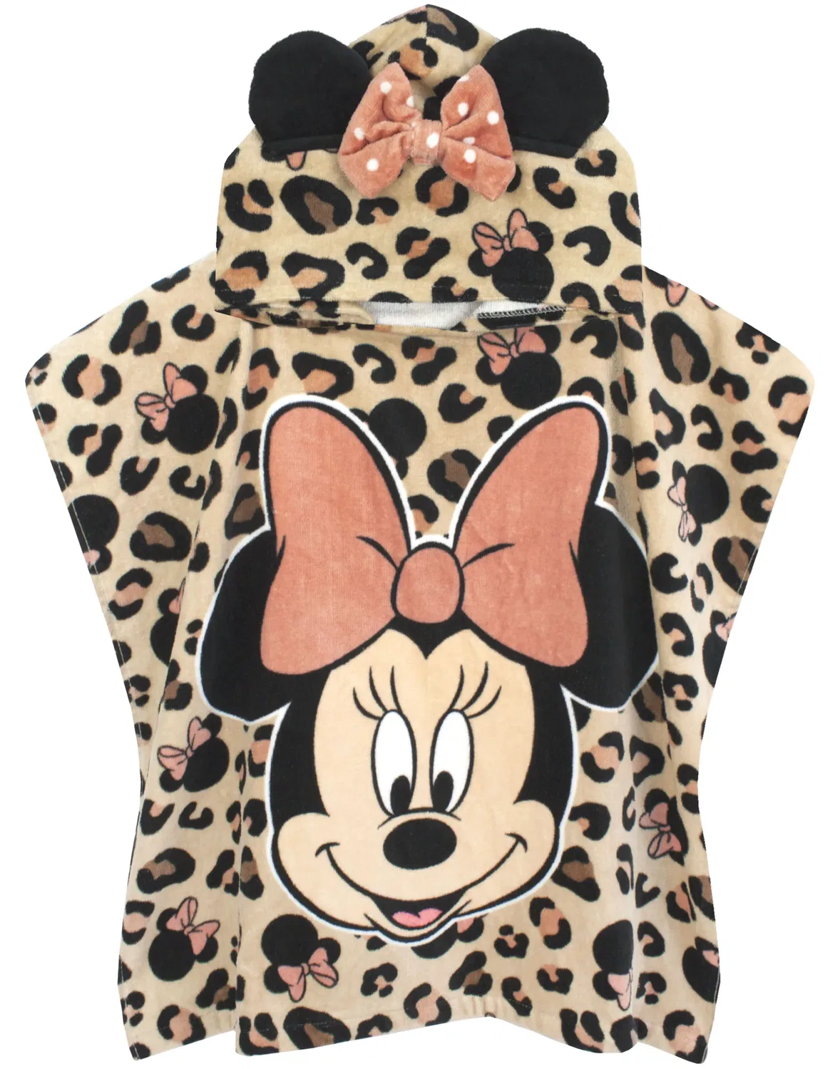 Пончо-полотенце Minnie Mouse Disney для девочек, розовый