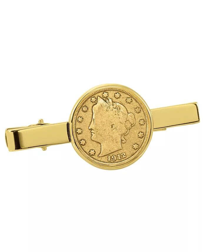 

Позолоченный никелевый зажим для галстука для монет Liberty American Coin Treasures