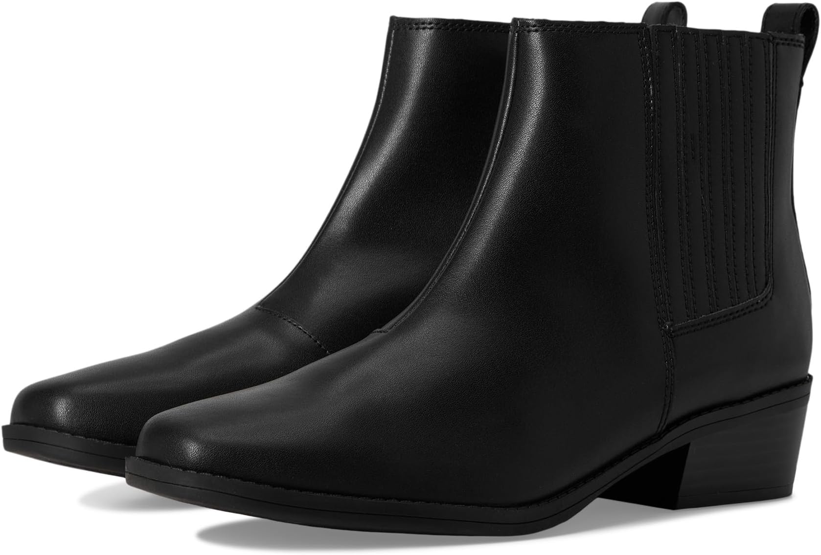 Ботинки женские Clarks Danyelle Skip кожаные на блочном каблуке, черный