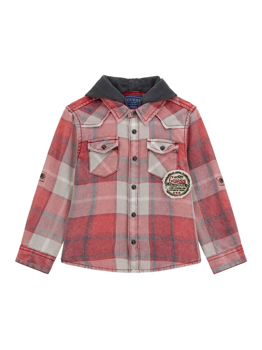 

Рубашка GUESS Regular fit Button Up, красный