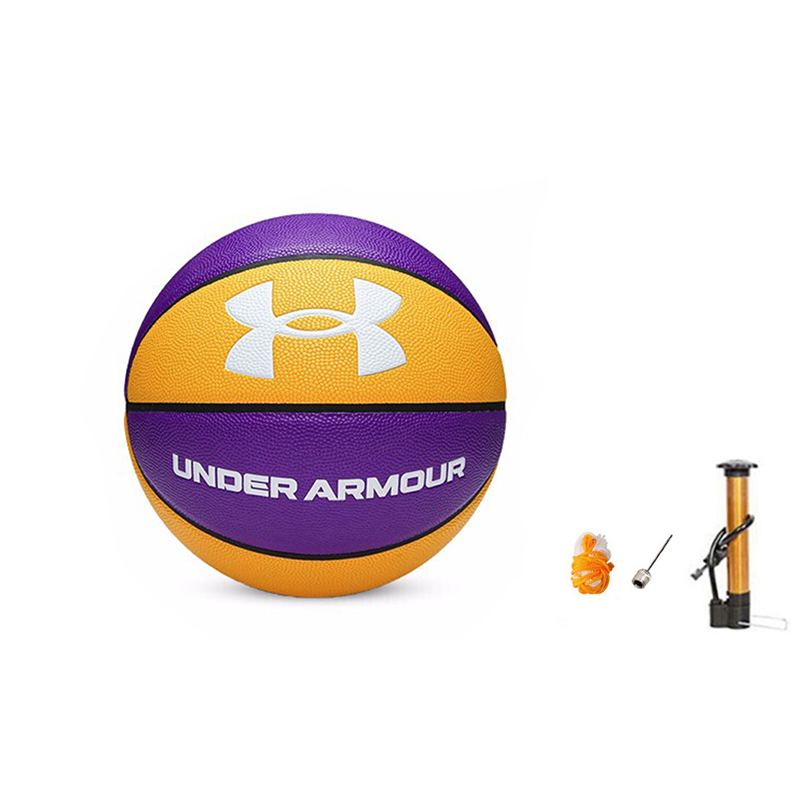

Under Armour Баскетбольный мяч PU желто-фиолетовый размер 7 тренировочный унисекс
