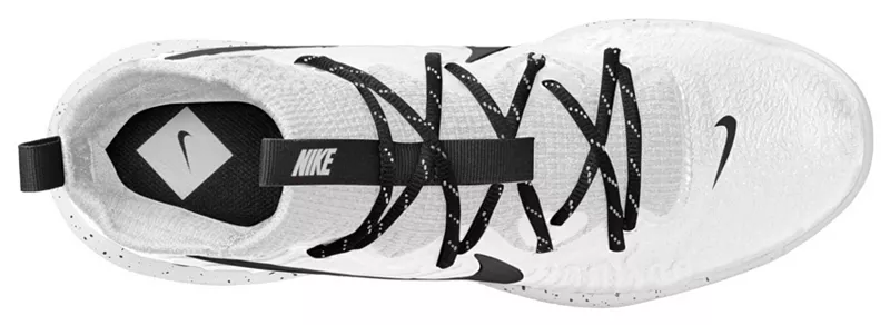 Мужские бейсбольные бутсы Nike Alpha Huarache NXT из ТПУ, белый/черный — фото 4