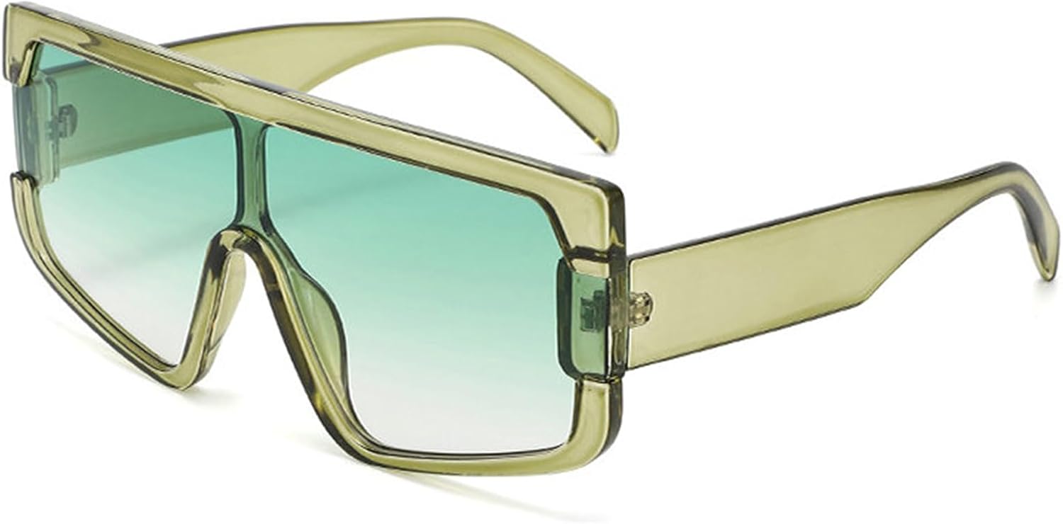 

Willochra Модные большие квадратные женские солнцезащитные очки в винтажном панк-стиле для мужчин, очки для активного отдыха, солнцезащитные очки UV400, цельные солнцезащитные очки, C4