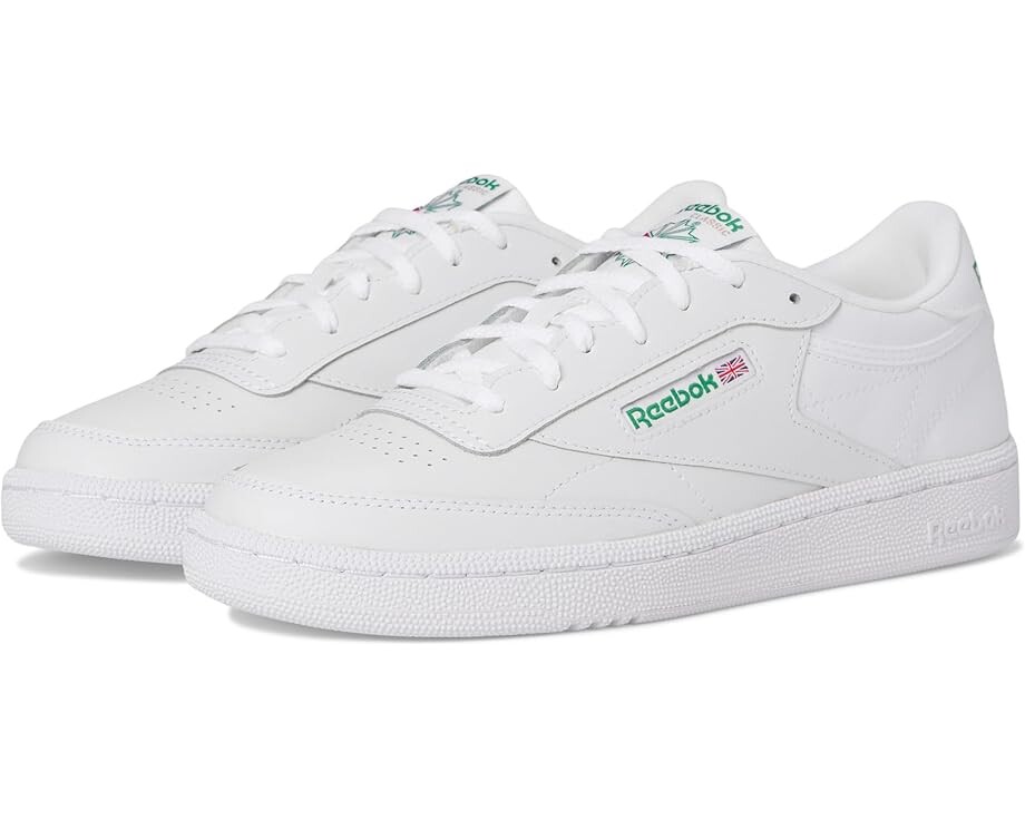 

Кроссовки Reebok Kids Club C, цвет White/Glen Green/Vector Blue
