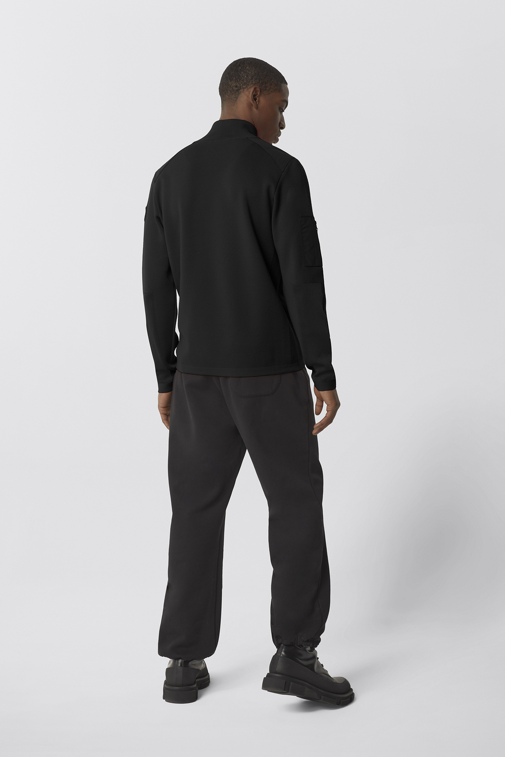 Свитер Canada Goose Stormont ¼ Zip Black Label, черный — фото 4