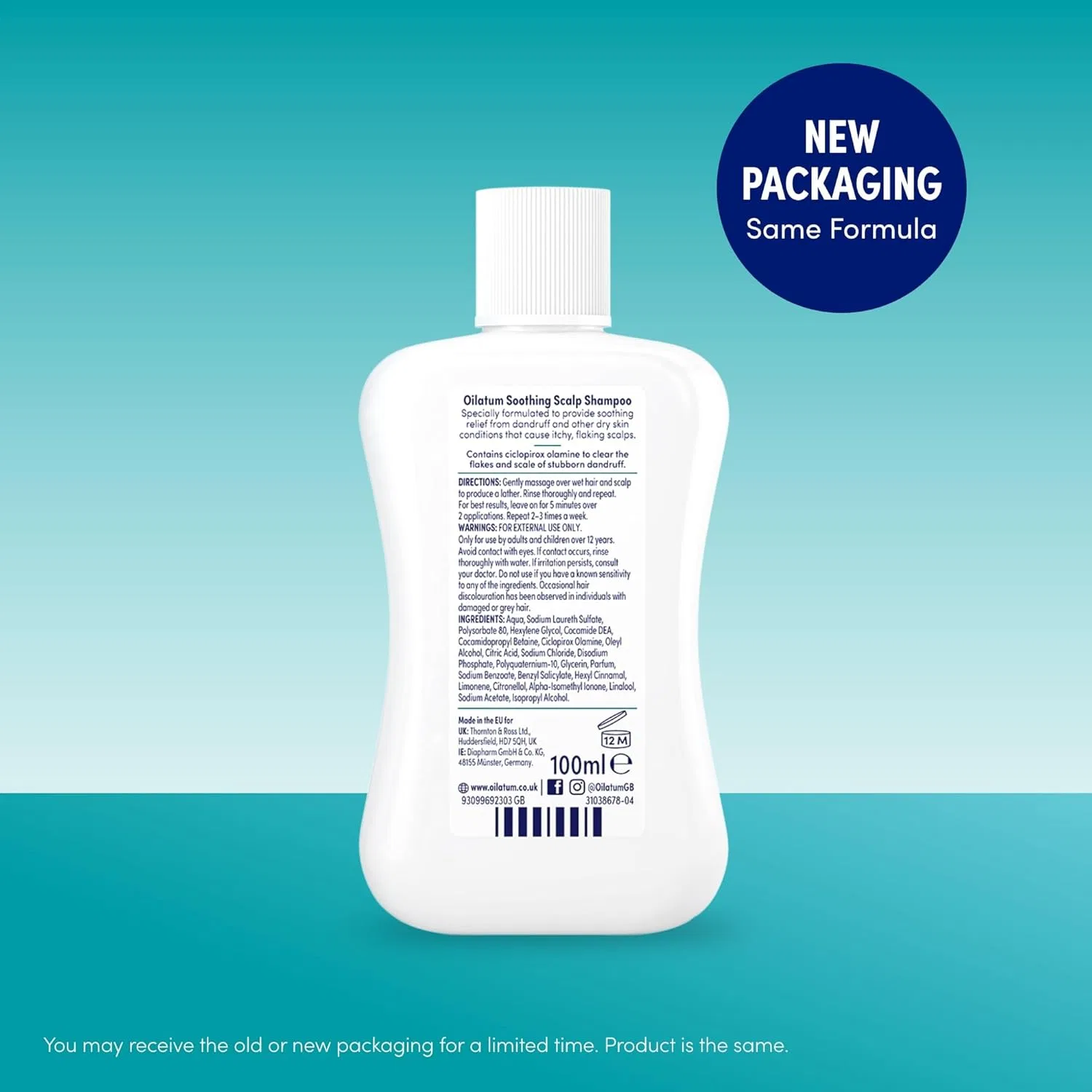Шампунь против перхоти «Scalp Anti-Dandruff Shampoo» 100 мл от Oilatum — фото 3