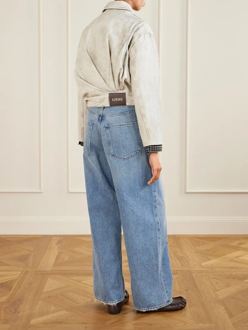 Куртка-бомбер из хлопчатобумажного твила LOEWE — фото 4