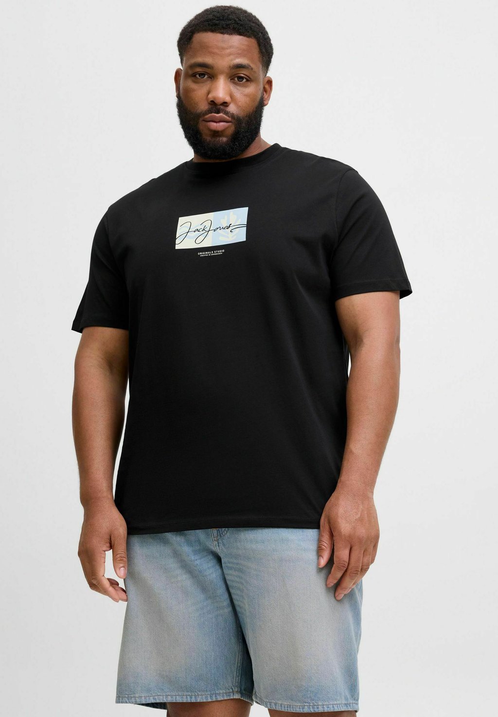 

Футболка с принтом Jack & Jones, черный