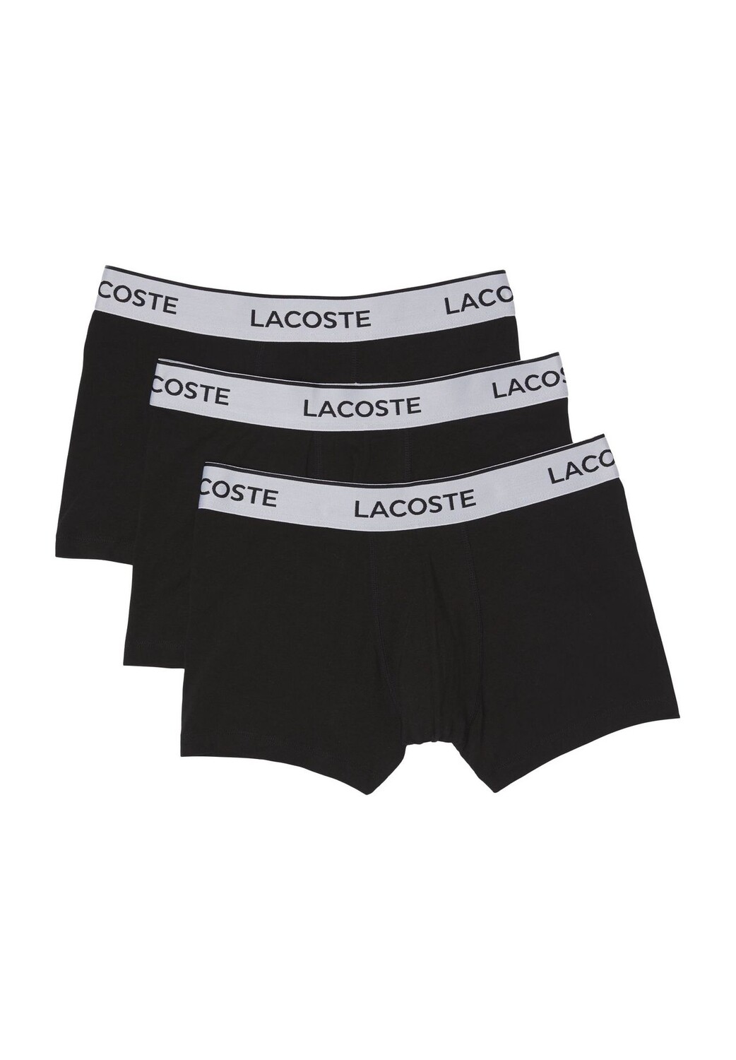 

Короткие трусы, 3 шт., пояс с логотипом, мужские LACOSTE, белый