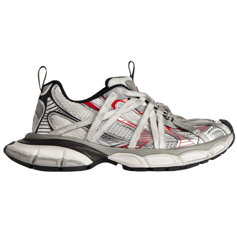 Balenciaga 3XL Extreme Laces B Low top Chunky кроссовки женские Silver — фото 3