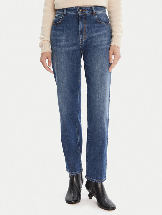 

Джинсы straight fit Loris 2525186071 Weekend Max Mara, синий