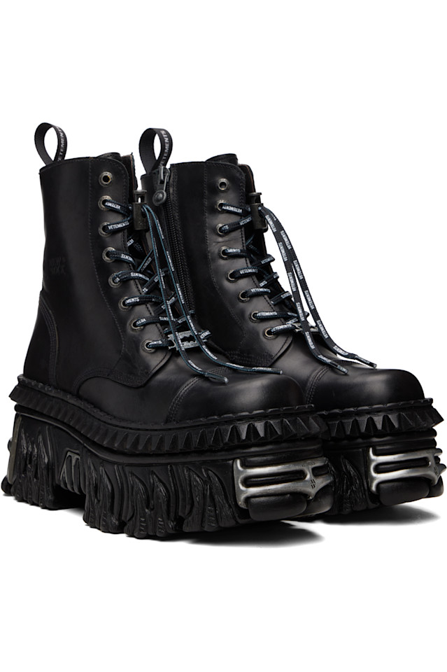 Новые армейские ботинки Rock Edition Vetements, черный — фото 4