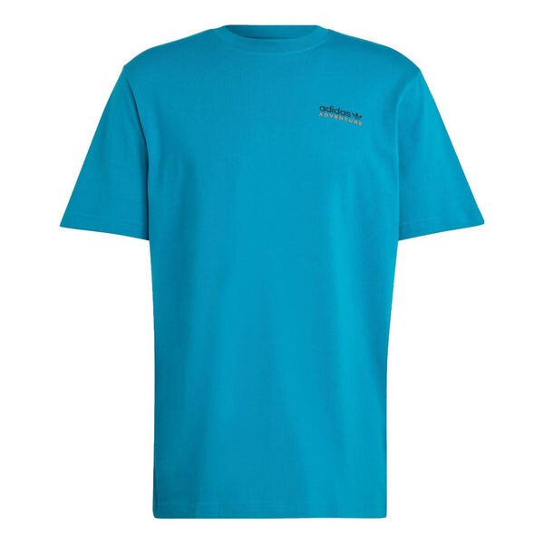 

Футболка Adidas Adventure Mountain Back Tee 'Active Teal', синий