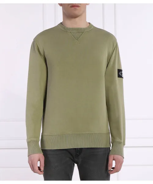 

Толстовка Regular fit Calvin Klein Jeans, зеленый