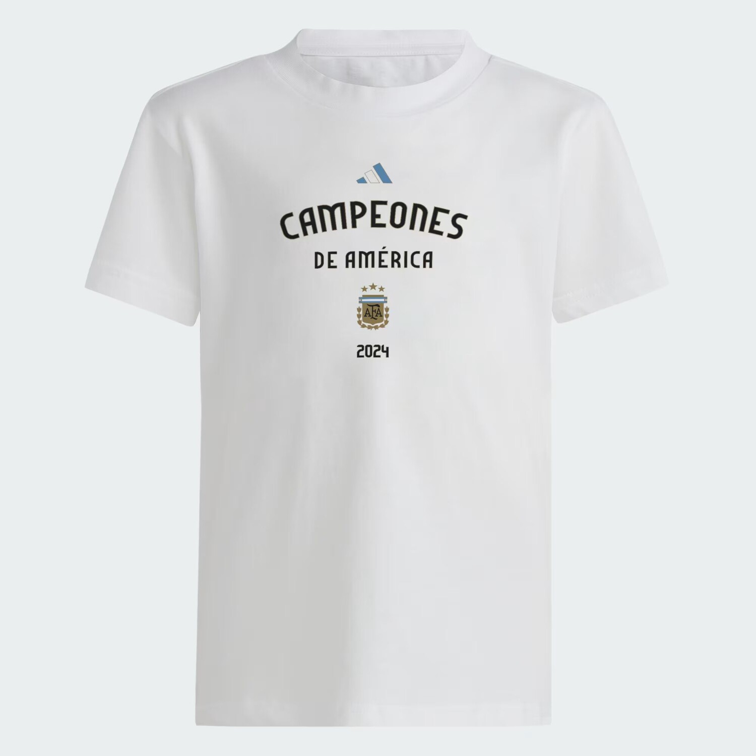 

Детская футболка с победителем Кубка Аргентины Adidas, цвет White/Soccr-Arq-Sau