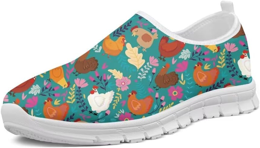 

Женские прогулочные кроссовки Forchrinse Bee, мужские слипоны, поддержка свода стопы, мягкие и комфортные лоферы, легкие, для путешествий, работы и спортзала, Rooster