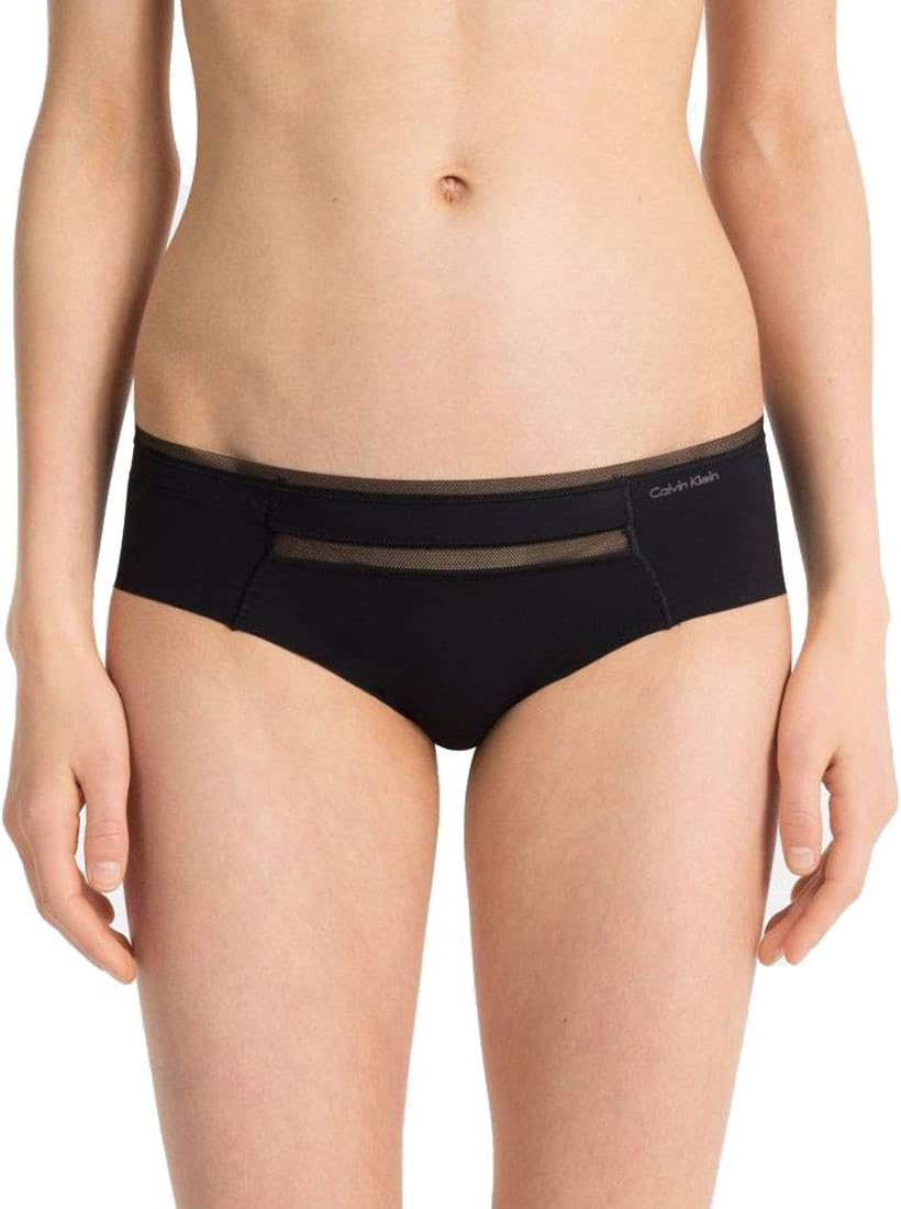 

Calvin Klein женские невидимые трусики-хипстеры с сеткой, Black