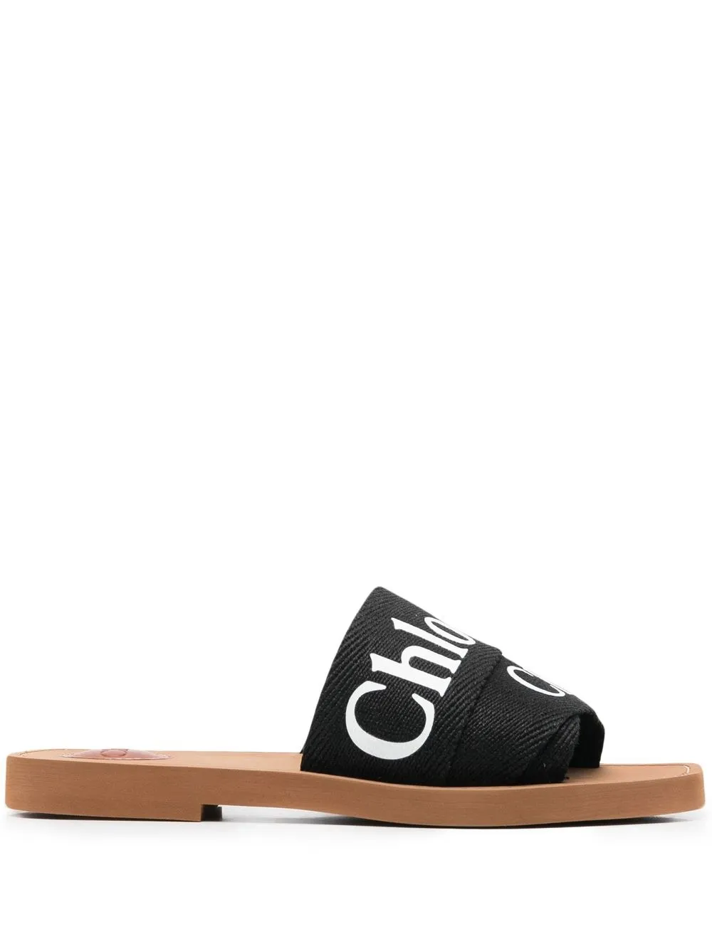 Сандалии с логотипом CHLOÉ, черный