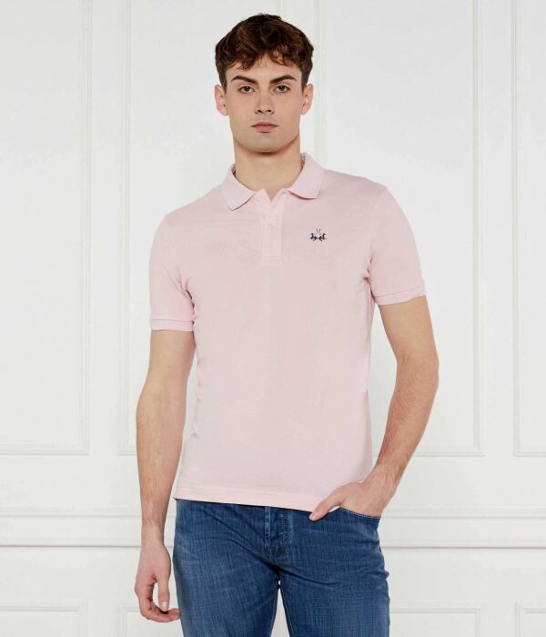 

Рубашка поло Slim fit La Martina, коричневый