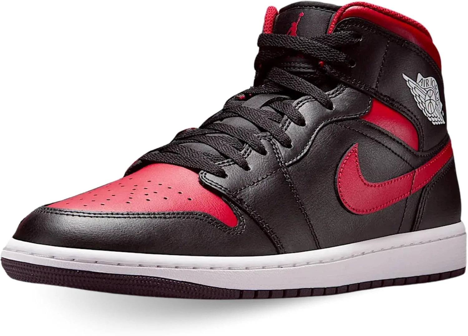 Мужские кроссовки Nike Air Jordan 1 Mid, черный/белый/красный