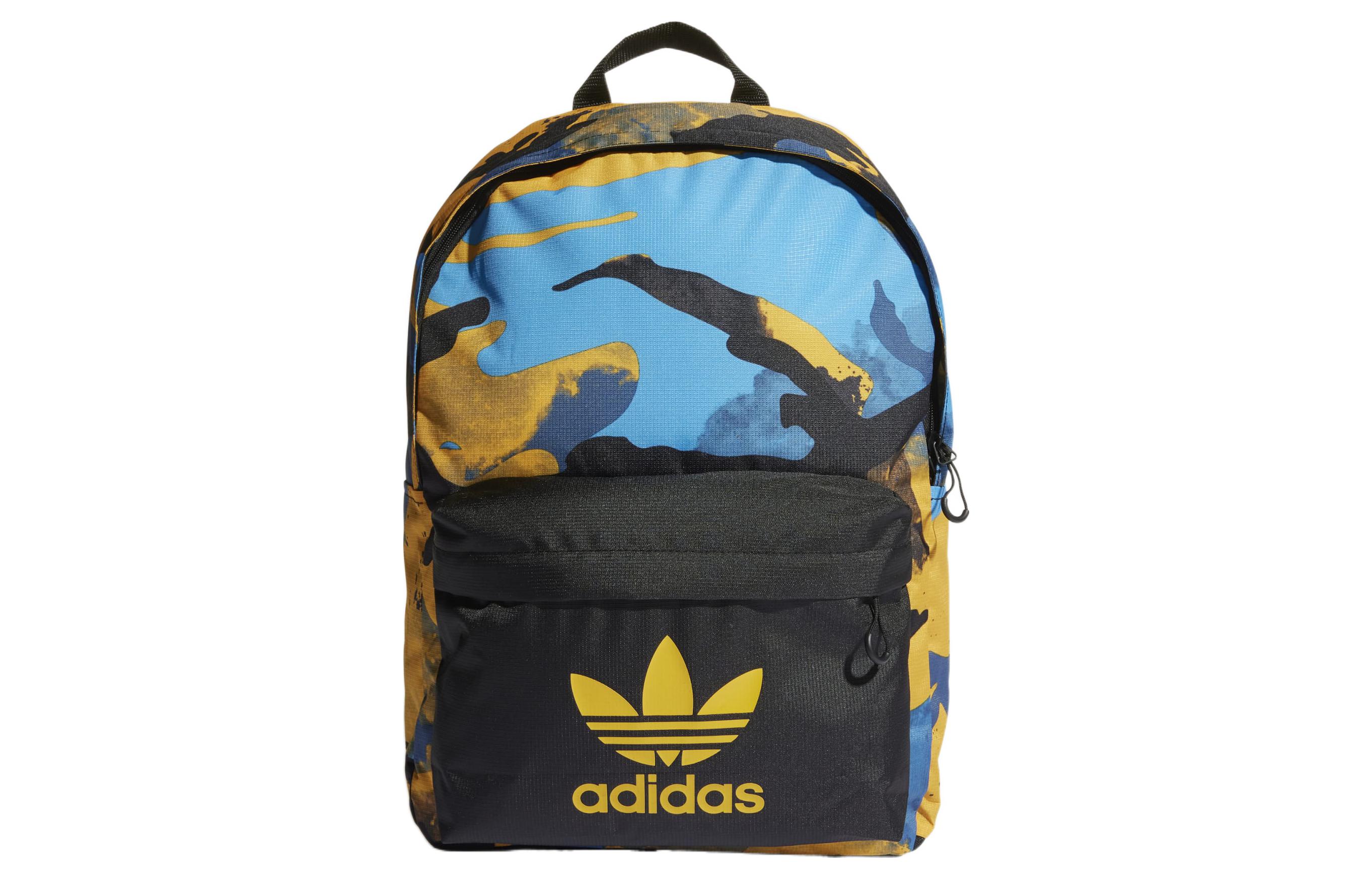 

Adidas Переработанный полиэстеровый рюкзак унисекс желтый синий черный