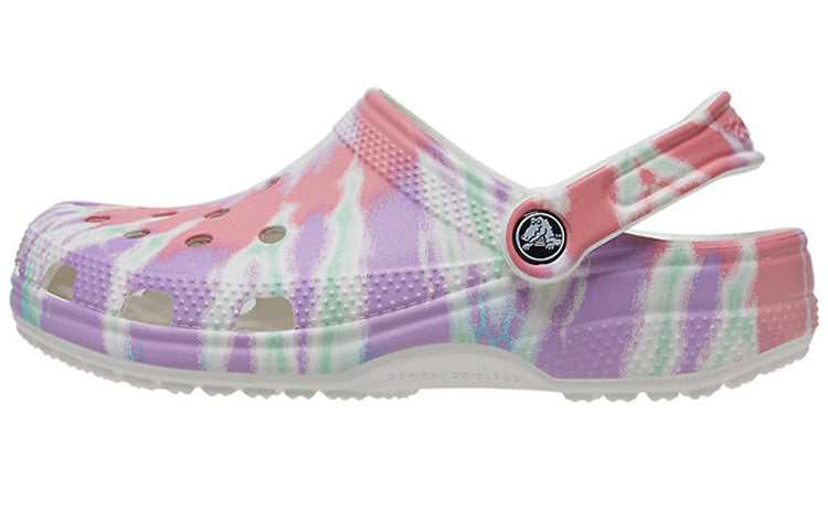 Сандалии Crocs Classic clog Pattern Crocs Flat Heel Sports Colorful Blue Sandals, синий — фото 2