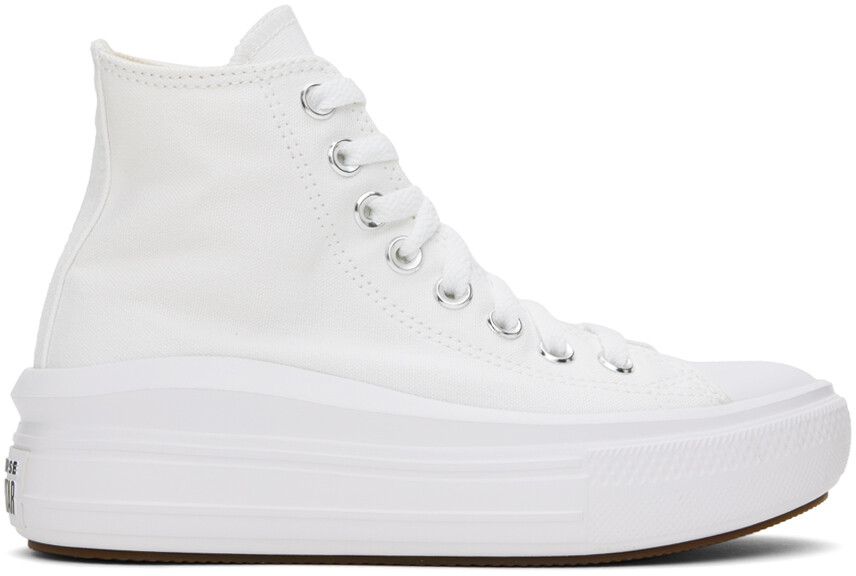 Белые высокие кроссовки Chuck Taylor All Star Move Converse