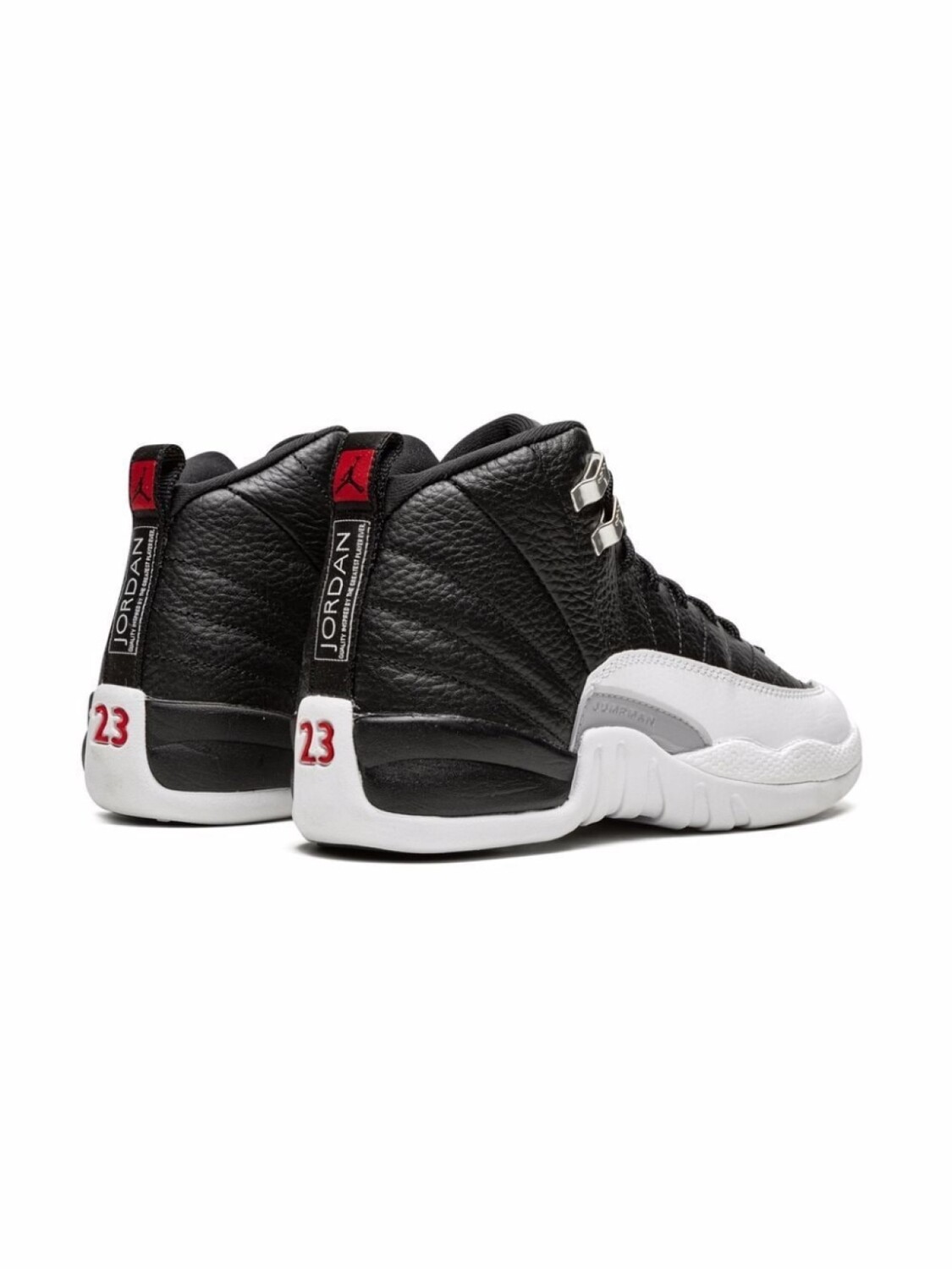 Jordan Kids кроссовки Air Jordan 12 Retro «Playoffs - 2022», черный — фото 3