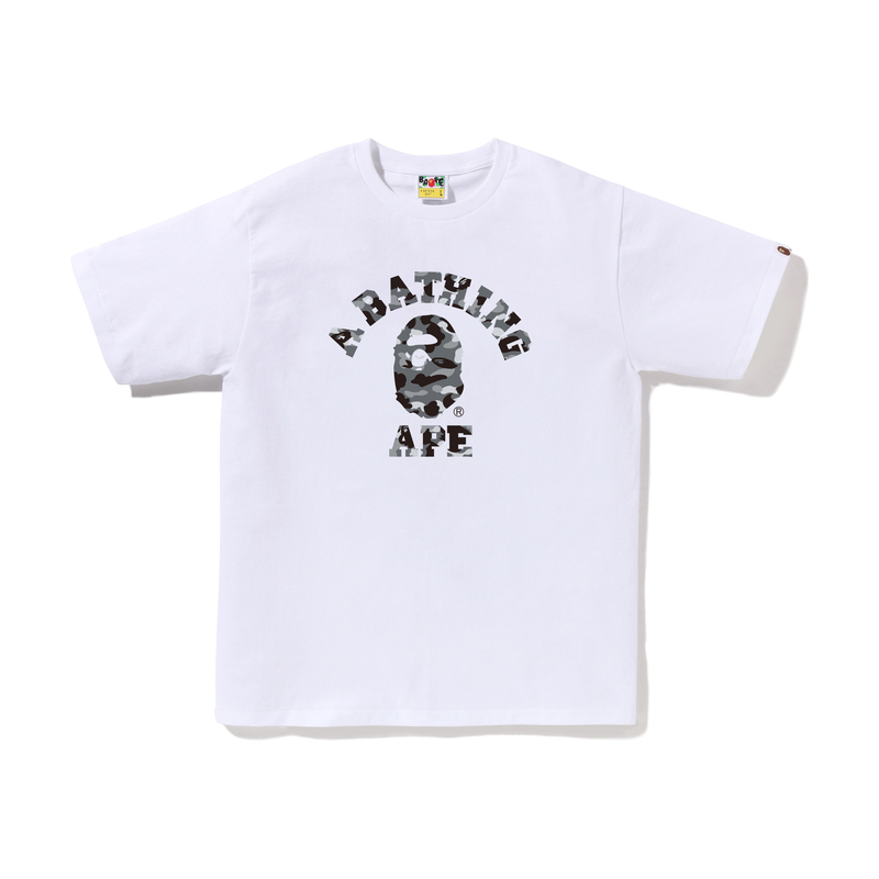 

Футболка 1st Camo College A BATHING APE, серый камуфляж