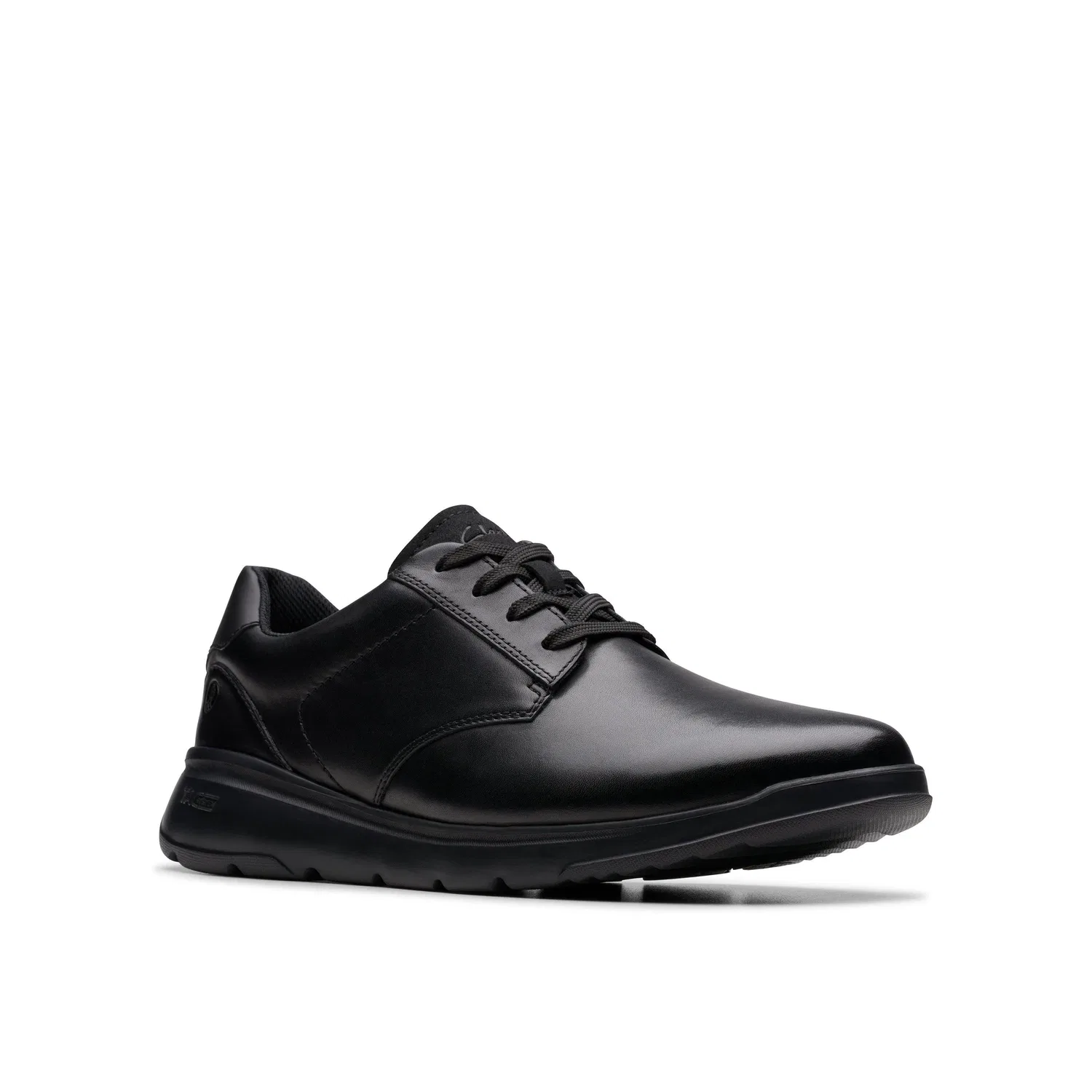 Туфли кожаные шнурованные Clarks, черный — фото 4